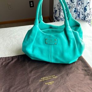 Kate Spade turquoise blue handbag